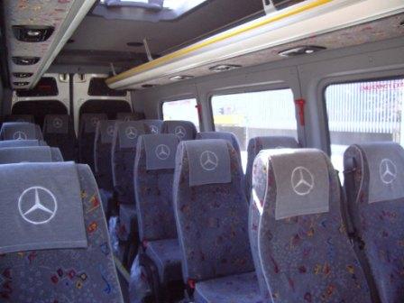 Mercedes Benz Sprinter noma Bauskā mikroautobuss 15 16 17 18 20 sēdvietas